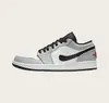Zapatos Putian transfronterizos comercio exterior al por mayor zapatillas deportivas casuales versátiles de moda Jordan 1 para parejas, AJ1 de caña baja, zapatillas de panda para hombre y mujer