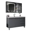 Nuevo juego de mueble de baño con lavabo cerámico integrado, lavabo moderno y sencillo para lavar cara y manos, lavabo de baño de pie