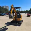 Excavadora pequeña de orugas de cuatro cilindros y 50 caballos de fuerza para ingeniería municipal, zanjeo y relleno en huertos agrícolas