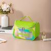 Bolsa de Maquiagem Portátil, Necessaire, Bolsa de Armazenamento para Viagem com Zíper de Separação Seca e Úmida em PVC, Armazenamento de Viagem em PVC