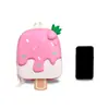 Nova Mochila Escolar de Jardim de Infância Desenho Animado Infantil Fofo Sorvete Casca de Ovo Mochila para Meninos e Meninas Bebê Saindo Mochila Leve