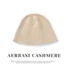 Sombrero de pescador otoño e invierno estilo nuevo tejido color liso suave cálido cachemira sombrero doble hebra engrosado casual cobertura para la cabeza sombrero