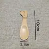 Cuchara de madera pequeña al por mayor con grabado gratuito, cuchara de bambú, cuchara para miel sin barnizar, cuchara de mango largo para sopa, cuchara para regalo