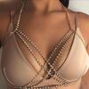 Explosões transfronteiriças Biquíni Strass Body Chain Europeu e Americano Moda Boate Sexy Chest Chain Acessórios Femininos Body Chain