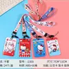 Lanyard Escarchado de Hello Kitty de Dibujos Animados Portatarjetas Porta Tarjetas de Chica Panda Linda Corazón Estuche para Tarjetas Porta Tarjeta de Autobús Accesorio para Tarjeta de Comida