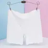 Novedad de verano 24# color liso seda de hielo sin costuras cintura alta pantalones para el vientre anti-luz ropa interior tipo bóxer para mujer