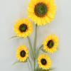 Inicio Simulación Flores Girasol Rendimiento Adornos Decorativos Muchos Girasoles Hotel Sala de Estar Boda Simulación Flores de Seda
