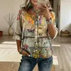 Novo Produto 2026: Camisa Longa Vintage com Renda Vazada e Efeito Amassado, Atacado a Partir de Uma Peça, Site Independente da Amazon Transfronteiriço Temu
