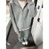 Sudadera con capucha y cremallera estilo americano para primavera y otoño, retro, moderna, adecuada para parejas, corte holgado, efecto adelgazante, cubre el cuerpo, estilo callejero, casual
