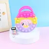 Bolsa de Silicona al por Mayor Bolso Cruzado para Niñas Almacenamiento Billetera para Monedas Alivio del Estrés Infantil Bolsa Tote de Hombro con Burbujas Bolsa de Almacenamiento Regalo