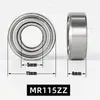 Rolamento Miniatura Pequeno de Esferas de Sulco Profundo Mr115Zz Rolamento Rotativo de Alta Velocidade Mr115-2Rs Rolamento Miniatura 5*11*4mm