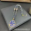 Nueva Cadena de Suéter de Piedra Bruta de Cristal Diseño Completo de Diamante Hecho a Mano Moda Europea Americana Transfronterizo Estilo Celebridad de Internet Fabricante Mayorista
