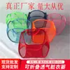 Cesta de Ropa Sucia Estilo Nuevo Plegable Transpirable Cesta de Lavandería Color Sólido Malla Cesta de Ropa Sucia Cesta de Almacenamiento de Ropa Sucia Dropshipping