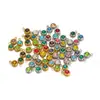 Acero Inoxidable Transfronterizo 6mm Multicolor Fondo Redondo Pedrería Colgante Pequeño DIY Pendientes Collar Pulsera Accesorios Accesorios Al Por Mayor