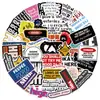 50 Piezas de Pegatinas Divertidas, Creativas y Personalizadas de Graffiti para Adultos para Decorar Fundas de Teléfono Móvil DIY, Papelería de Computadora y Maletas