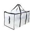 Bolsa de Tecido Transparente Portátil PE Transfronteiriça para Mudança Bolsa de Armazenamento de Grande Capacidade Bolsa para Armazenamento de Colcha de Algodão Bolsa de Viagem Bolsa de Embalagem