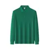 Camisa Polo de Color Sólido con Mangas Largas y Cuello Camisero Camisa Polo Casual de Negocios Transpirable Absorbente de Sudor Ropa para Actividades de Team Building Camisa Cultural