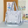 Bolsa de ombro estilo japonês ins de alta aparência, nova, fresca, doce e fofa, bolsa transversal leve para estudantes do ensino fundamental II e médio