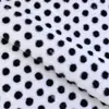Estampado de Piel de Conejo con Lunares Pequeños, Tela Estampada de Piel de Conejo con Puntos Redondos para Ropa de Casa, Bufandas, Bolsos, Juguetes, Pantuflas y Materiales de Peluche