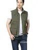 Chaleco de trabajo multibolsillos para hombre, chaleco casual para exteriores para pesca y fotografía, secado rápido, cuello alto, chaleco 2206