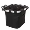 Cesta Plegable para Bicicleta, Cesta de Bicicleta, Bolsa Frontal de Aleación de Aluminio, Accesorios para Bicicleta de Montaña, Bolsa para Bicicleta Plegable con Capacidad de Carga de 5 kg