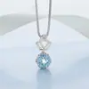 Colar de coroa de prata personalizado corrente de clavícula feminina japonesa e coreana 925 pingente de prata namoradas presente presente de aniversário jóias