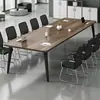 Mesa de Conferencias Rectangular de Alta Gama Moderna Minimalista Mesa Pequeña de Reuniones y Capacitación Banco de Trabajo en Forma de Barra Mesa Larga Escritorio de Oficina