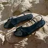 Nuevas Sandalias Planas Retro 2026 con Una Correa para Mujer, Diseño Único, Punta Abierta, Estilo Casual de Vacaciones Sandalias Romanas