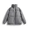 3388 en stock Entidad Transfronteriza Dos Aperturas Estilo Muy Sencillo Color Sólido Cuello Ropa Acolchada de Algodón Hombres Invierno Nuevo Moda Coreana Holgado Seguridad
