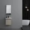 Colgante de baño Aleación de Aluminio Gabinete de Baño Estilo Crema Lavabo Sencillo Venta al por Mayor de Fábrica Lavamanos de Pared