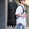 Mochila de viaje para exteriores de gran capacidad, bolsa de equipaje, bolsa de viaje portátil con ruedas, bolsa de almacenamiento plegable para camping