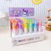 Marcador de Resaltado de Seis Colores Edición Limitada de Dibujos Animados Color Kuromi Bolígrafo Marcador Tipo Válvula de Presión Marcador para Cuaderno para Resaltar los Puntos Clave