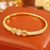 Pulseira Dourada de Luxo Leve para Mulheres, Cobre Não Desbota Banhado com Ouro Real 18K, Vendido Quente Transfronteiriço Dongdaemun Pulseira de Alto Padrão com Diamantes