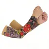 Mangas de Tatuaje Protectoras del Sol Transfronterizas para Hombres, Mangas de Hielo Deportivas con Protección UV para Ciclismo al Aire Libre en Verano, Mangas de Brazo Falsas de Tatuaje para Mujeres