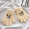 Guantes de Dachshund para Niños de 2 a 6 Años Lindos Dibujos Animados de Invierno Resistentes al Frío Calientes Engrosados Unisex de Cinco Dedos Venta al por Mayor