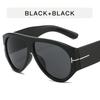 Gafas de sol de aviador retro con montura gruesa y diseño de sapo en forma de T para hombre, de montura grande, estilo europeo y americano, personalizadas y a la moda para mujer.