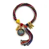 Pulseira de Reencarnação Tecida à Mão Estilo Xizang, Pulseira dos Cinco Senhores, Tara Verde, Pulseira Thangka de Zaki Lhamo, Pulseira Estilo Xizang