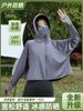 Roupas Femininas de Proteção Solar em Seda Gelo Casaco Solto Verão Camisa Feminina de Proteção Solar Anti-UV Roupa Externa Verão Fina Upf50+