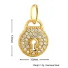 Colgantes de Animales Lindos Transfronterizos, Elementos Adorables de Oso y Delfín, Accesorios de Colgante de Acero Inoxidable Personalizados DIY Incrustados con Diamantes