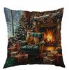 Capa de Almofada de Natal 2025 Cruzamento de Fronteiras Amazon Decoração de Casa Almofada de Sofá Capa de Almofada para Sala de Estar Atacado
