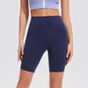 Shorts Esportivos de Verão de Cintura Alta com Bolso Embutido na Cintura, Bumbum Pêssego, Sensação de Nudez, Secagem Rápida, Justos