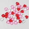 Relleno Decorativo para Jarrón de Plástico Corazón de Melocotón Brillante No Poroso de 10 mm Decoración de Escritorio para Boda DIY del Día de San Valentín