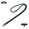 Alça de Ombro Popular Transfronteiriça com Botão Duplo para Câmera Celular Trançada Anti-Queda Corrente Dopamina para Celular Cordão Longo para Capa de Celular