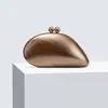 Bolsa de Noite Bolsa de Pérola Acrílica Bolsa Transversal de Ombro Ombro Único Transversal Bolsa Clutch Fofa Cor Pérola Marfim