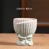 Vaso Pequeno para Suculentas Feito de Cerâmica para Uso em Varanda, Vaso de Barro Respirável para Controle de Raízes, Vaso Especial de Cerâmica