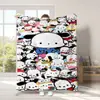Manta Linda de Dibujos Animados Sanrio para Exportación Transfronteriza Tipo Manta de Franela Estampada Manta para Cuatro Estaciones y Descanso para el Almuerzo con Aire Acondicionado