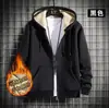 Outono e inverno suéter de lã de cordeiro cardigã jaqueta com zíper bonito moda forrado com fleece espessado marca nova popular tendência masculina