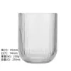 Vaso alto para helado de rayas verticales estilo ins, vaso de postre de cristal, vaso para helado, vaso alto, vaso para jugo, copa de champán, vaso de agua