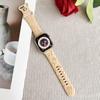 Adecuado para correa de Apple Watch, correa de silicona para reloj, patrón en relieve, correa de silicona para reloj con estampado en relieve