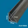 Fita de chanfro em arco de PVC preto para construção de concreto em usinas de energia, usada para desmoldagem de gabaritos de chanfro de fundações de energia